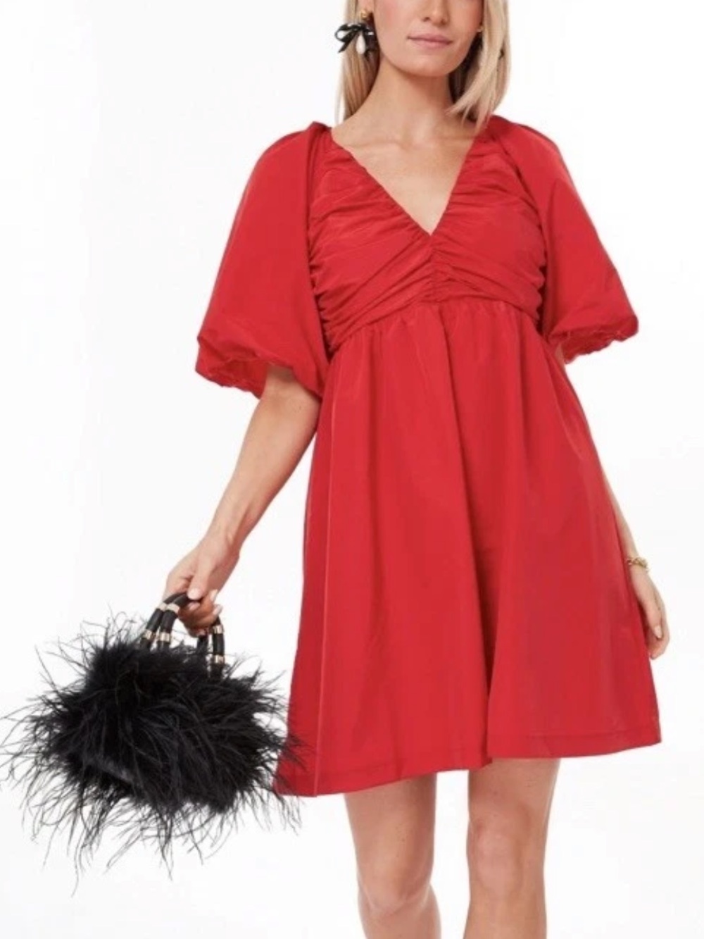Tuckernuck Hyacinth House Red Courtney Mini Dress Size L